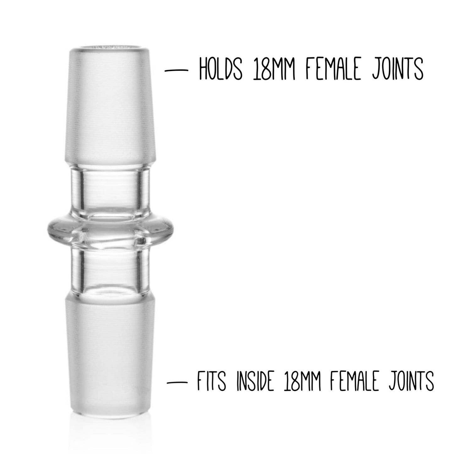 Grav® Gender Adapter - Converts 18mm Female to 18mm Male