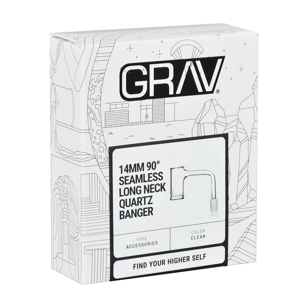 GRAV Long Neck Seamless Banger - 14mm M / 90D 5pcs