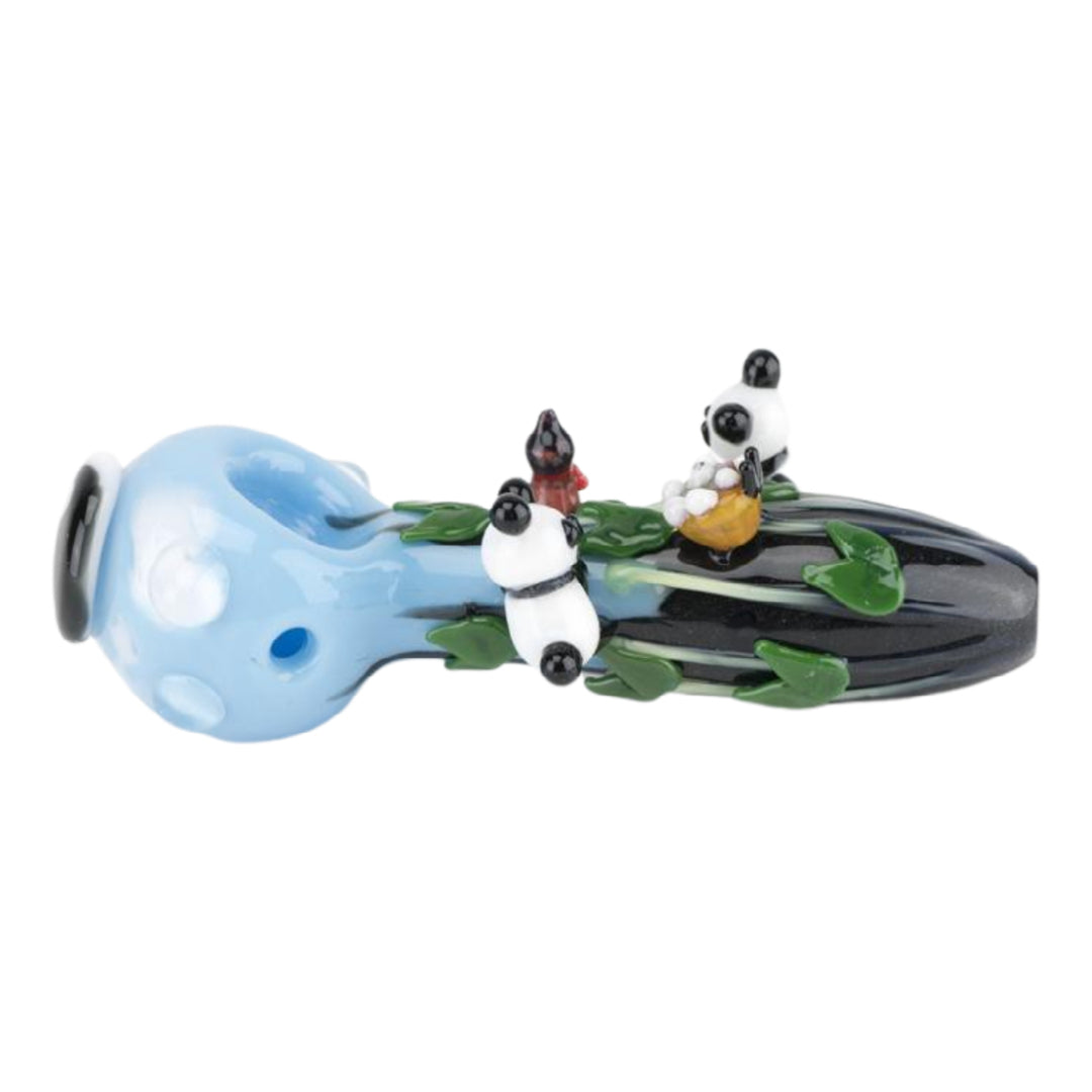 Empire Glassworks “Climbing Pandas” Hand Pipe 🐼