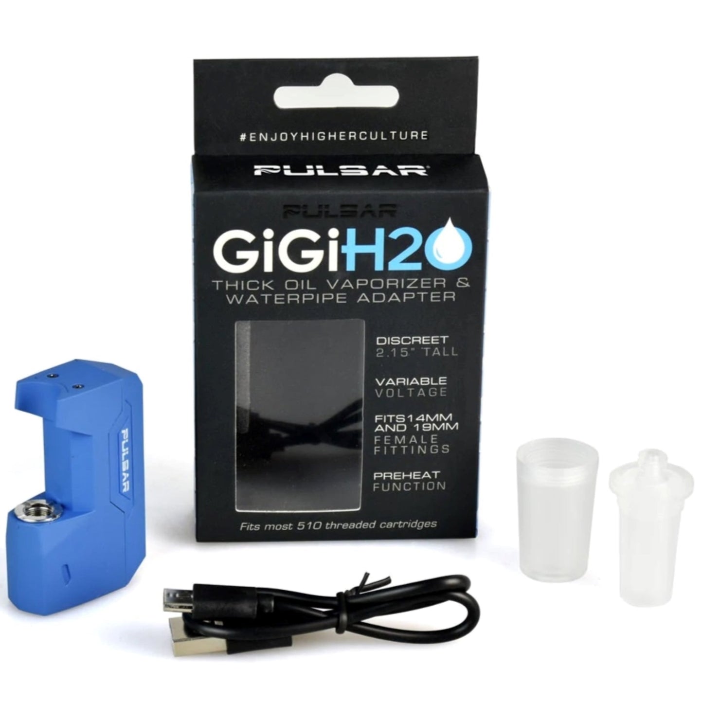 Pulsar GiGi H2O Cartridge Battery w. Water Pipe Adapter 🔋