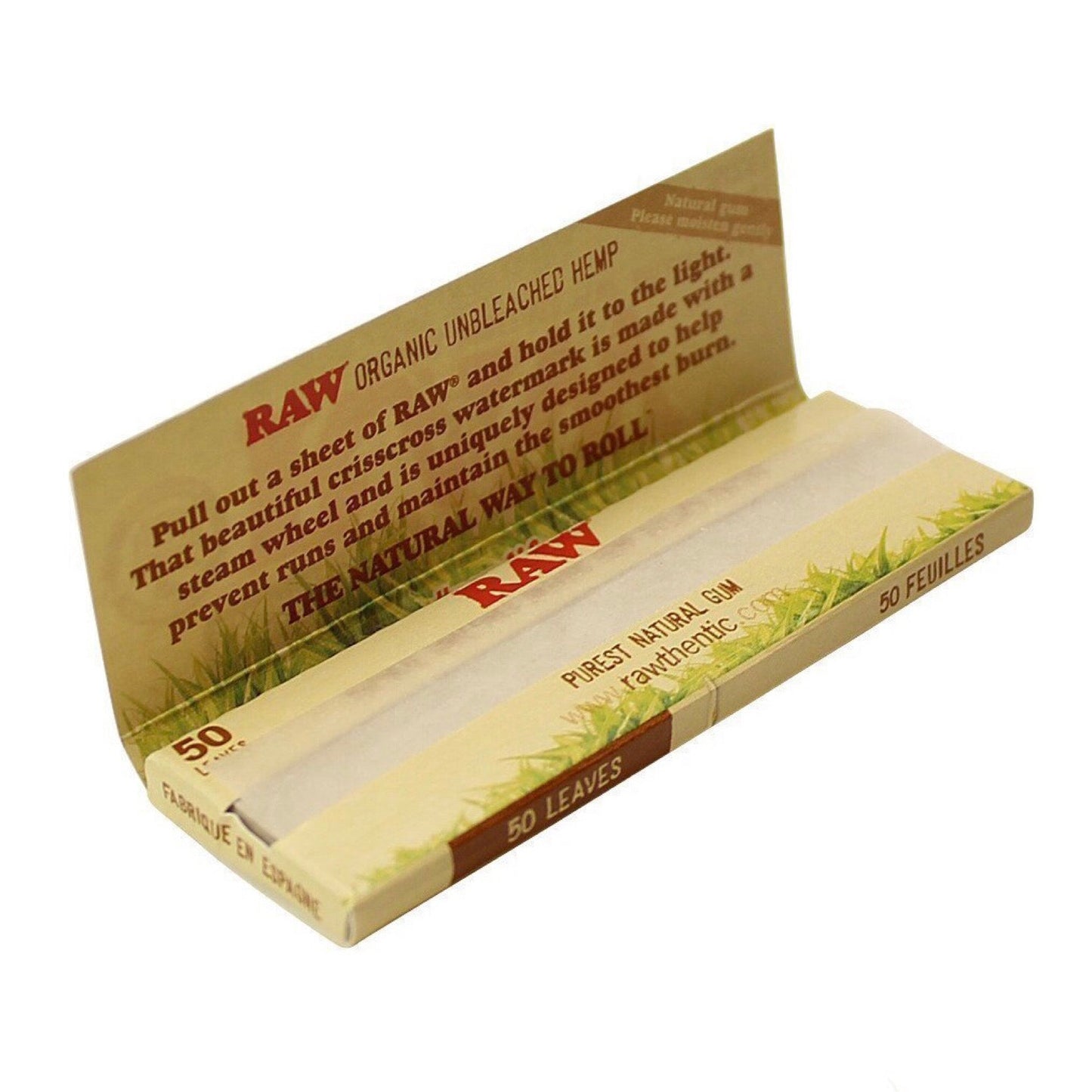 Raw® Organic Hemp 1.25” Rolling Papers